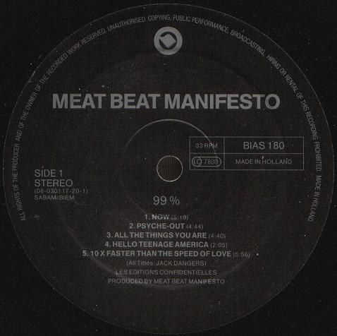 Meat Beat Manifesto - 99% - Lp
