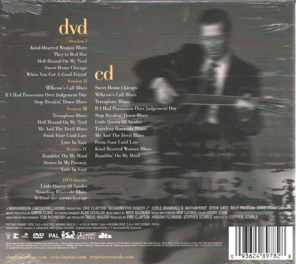 Eric Clapton - Sessions For Robert J - Cd/Dvd