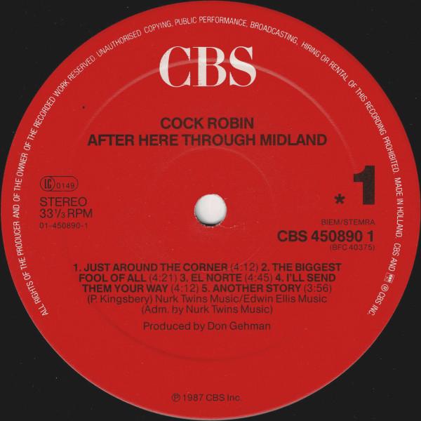 Cock Robin - After Here Through Midland - Lp