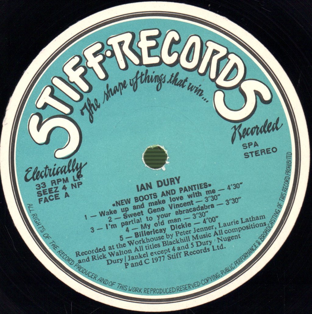 Ian Dury - New Boots And Panties!! - Lp