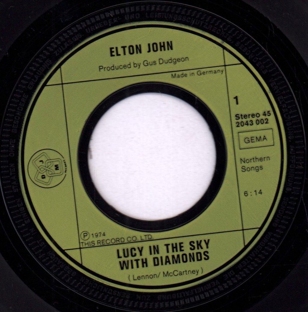 Elton John - Lucy In The Sky With Diamonds - 7 Inch