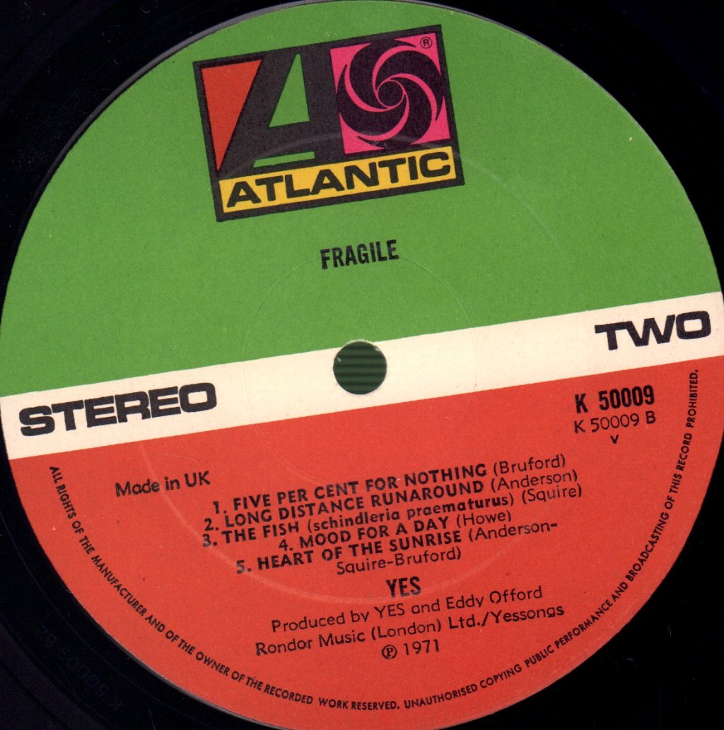 Yes - Fragile - Lp