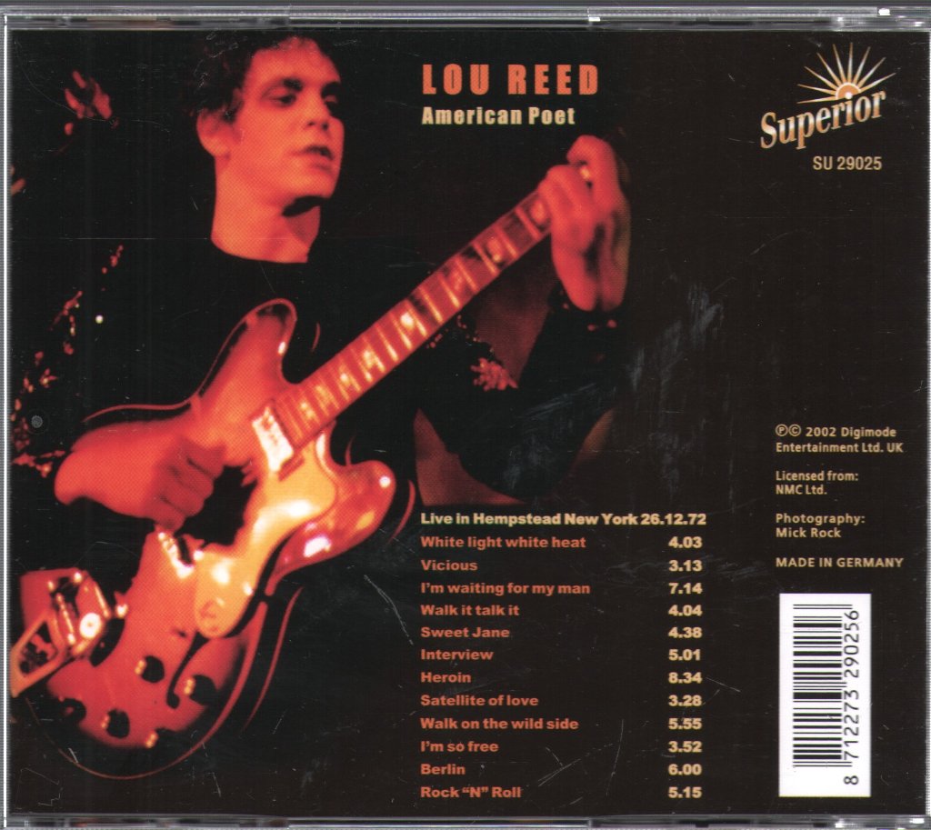 Lou Reed - American Poet - Cd