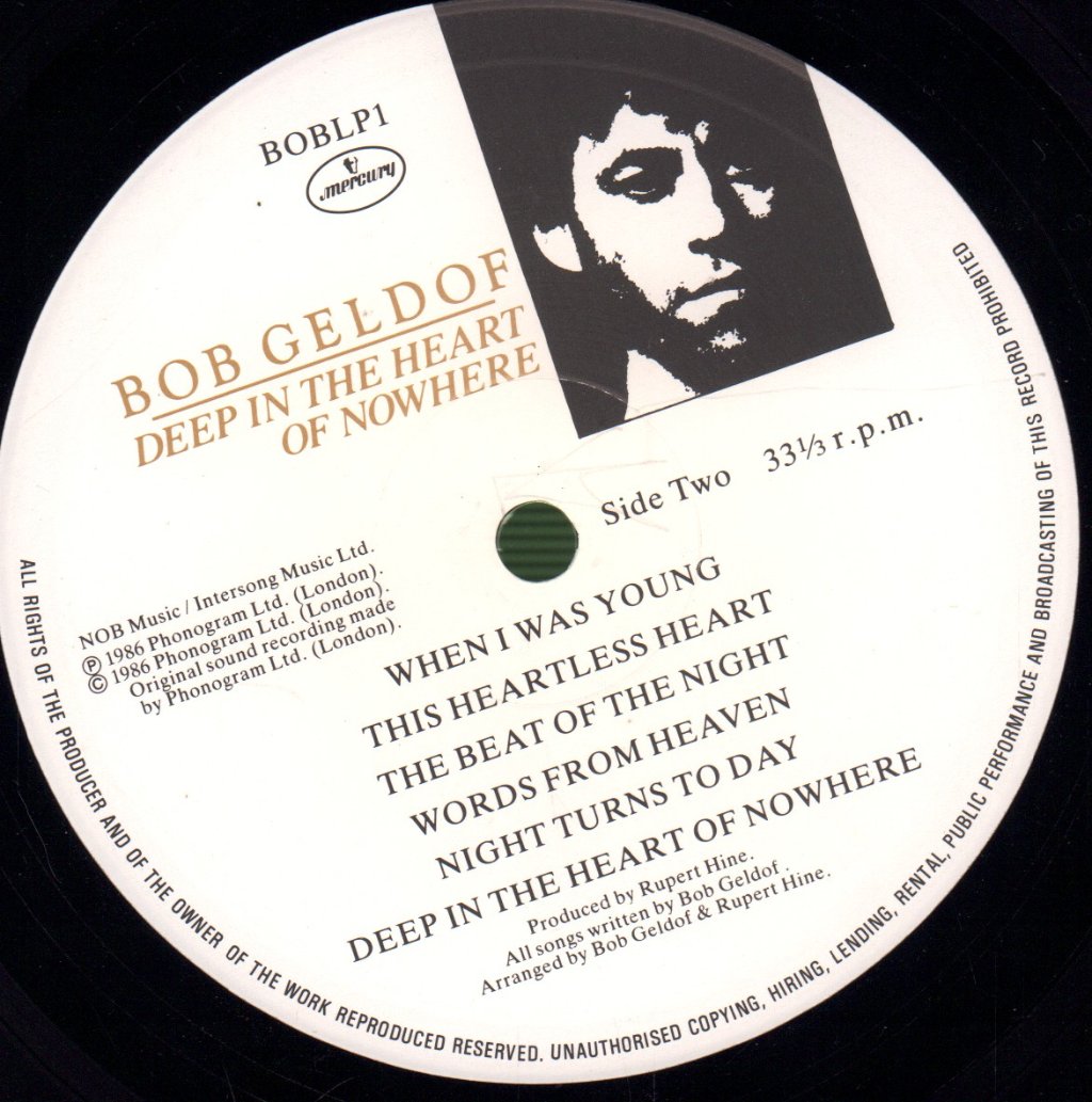 Bob Geldof - Deep In The Heart Of Nowhere - Lp