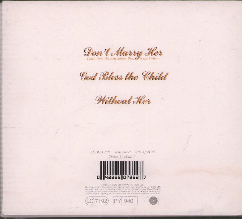 Beautiful South - Don't Marry Her - Cd