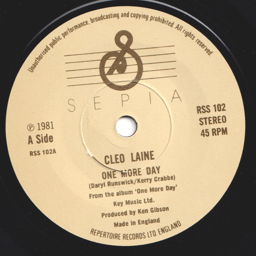 Cleo Laine - One More Day - 7 Inch