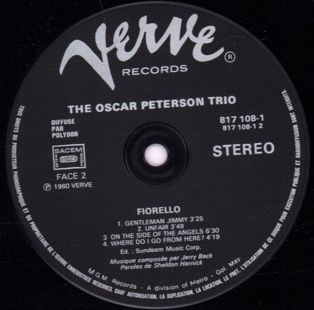 Oscar Peterson Trio - Fiorello - Lp