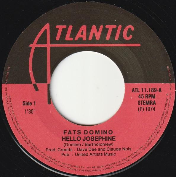 Fats Domino - Hello Josephine / Blueberry Hill - 7 Inch