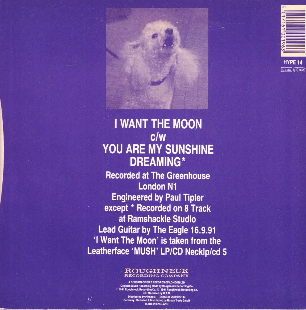 Leatherface - I Want The Moon - 7 Inch