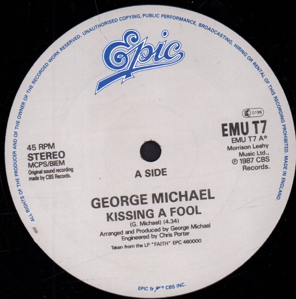 George Michael - Kissing A Fool - 12 Inch