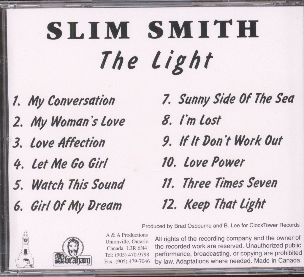 Slim Smith - Light - Cd