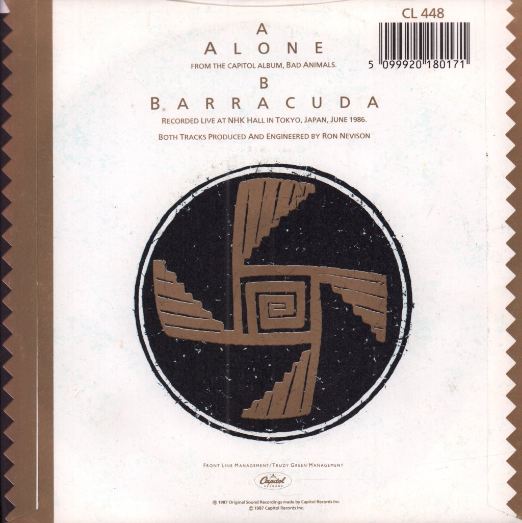 Heart - Alone - 7 Inch
