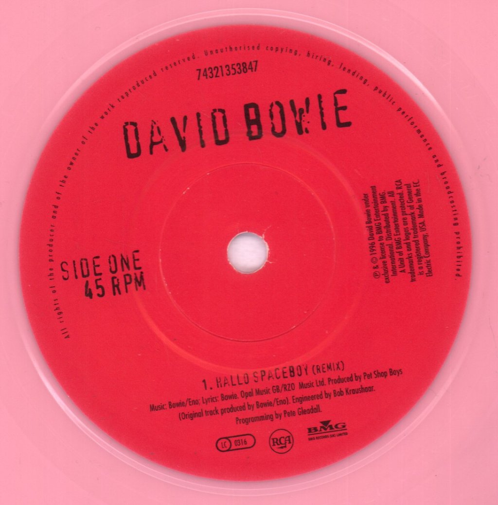 David Bowie - Hallo Spaceboy - 7 Inch