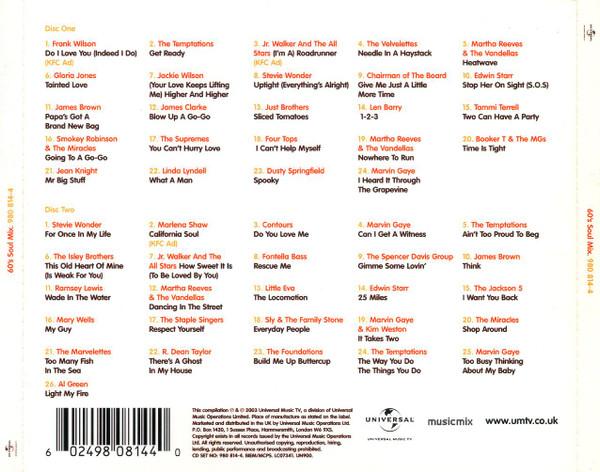 Various Artists - 60'S Soul Mix - Double Cd