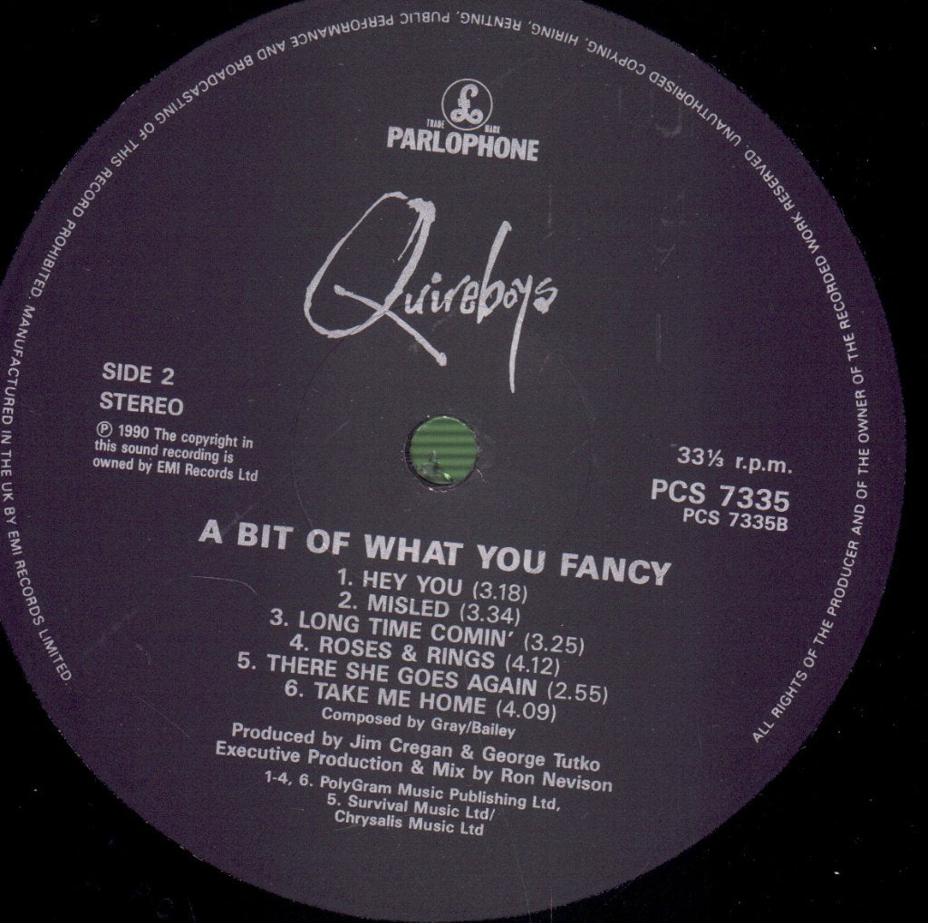 Quireboys - A Bit Of What You Fancy - Lp
