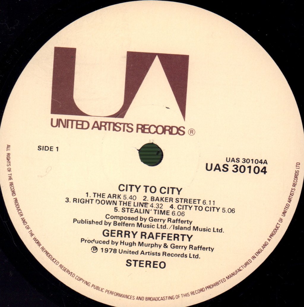 Gerry Rafferty - City To City - Lp