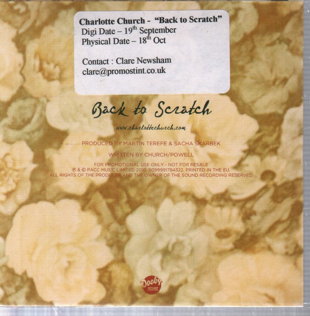 Charlotte Church - Back To Scratch - Cdr
