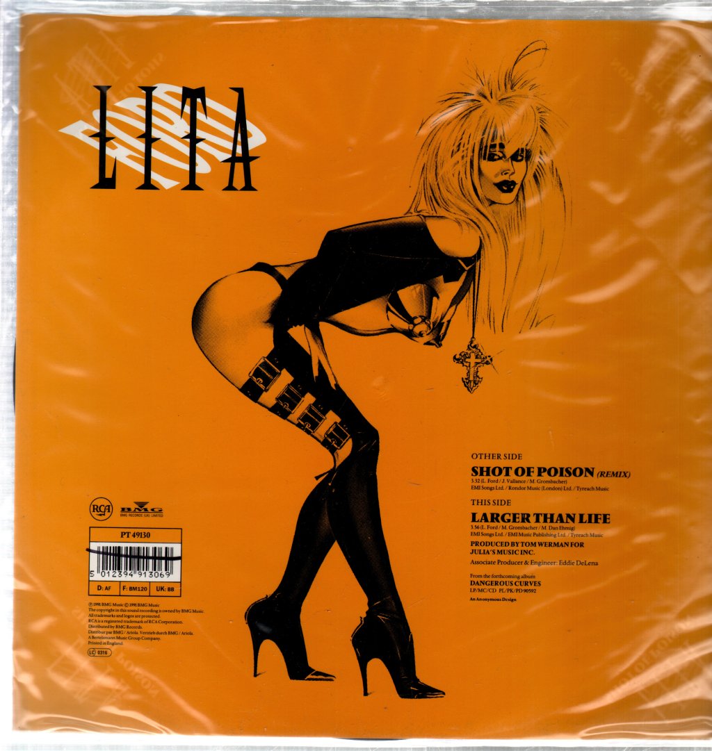 Lita Ford - Shot Of Poison - 12 Inch