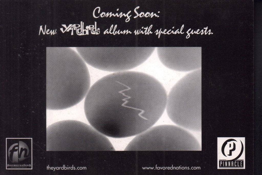Yardbirds - coming soon new album with special guests - Card