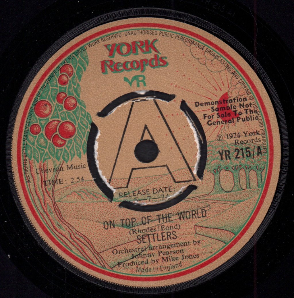 Settlers - On Top Of The World - 7 Inch