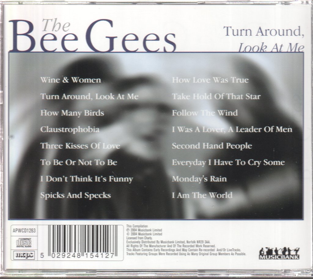 Bee Gees - Turn Around, Look At Me - Cd