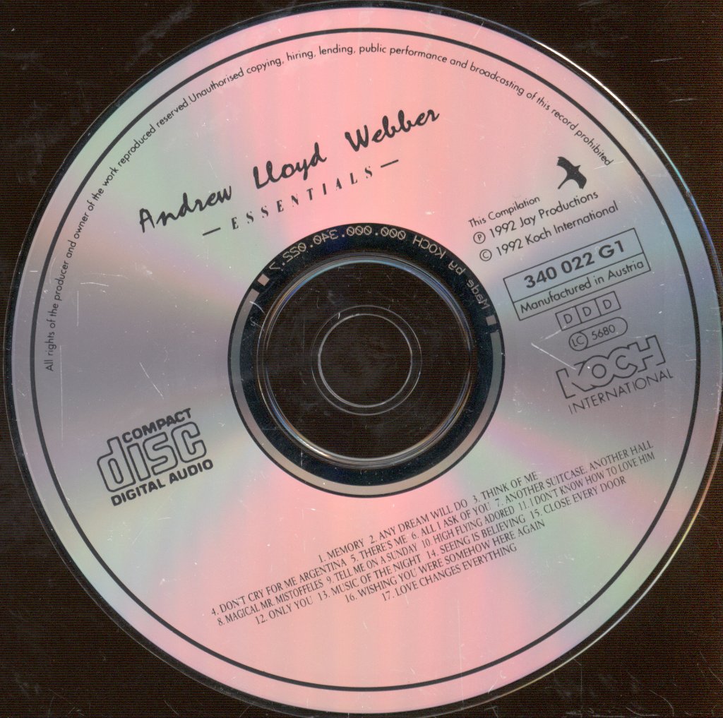 Andrew Lloyd Webber - Essentials: The Ultimate Andrew Lloyd Webber Collection - Cd