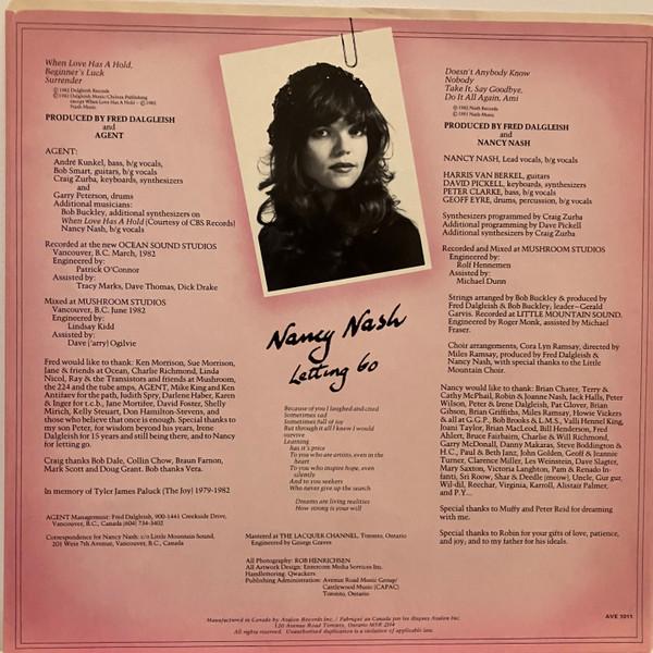 Nancy Nash - Letting Go - Lp