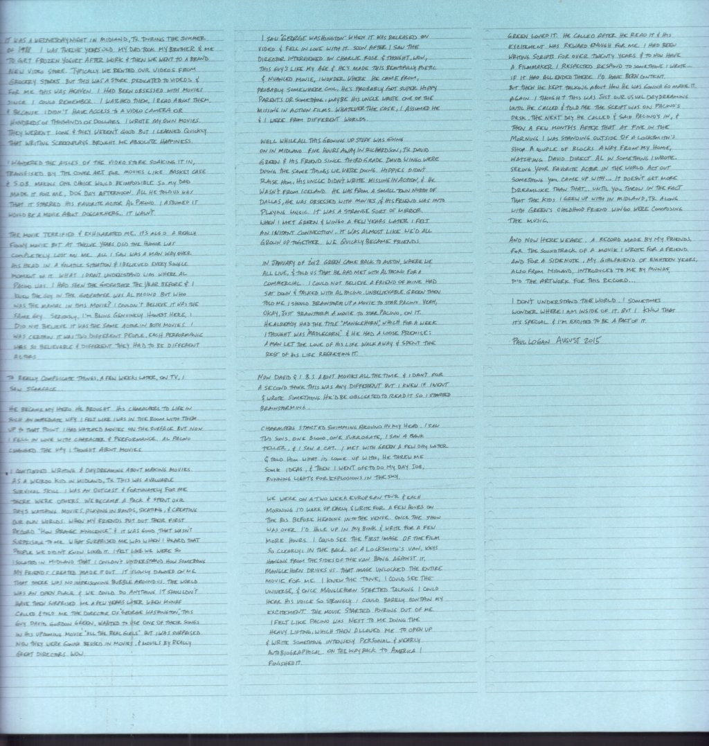 Explosions In The Sky & David Wingo - Manglehorn: An Original Motion Picture Soundtrack - Lp