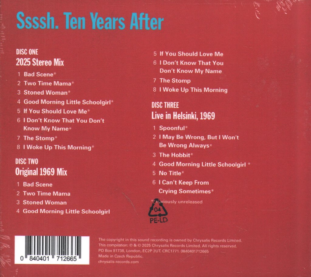 Ten Years After - Ssssh [2025 Deluxe Edition] - Cd Set