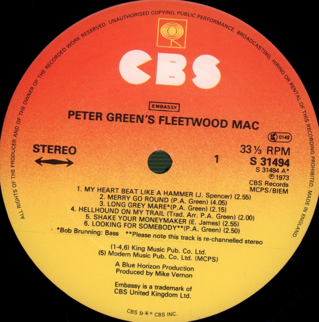 Fleetwood Mac - Peter Green's Fleetwood Mac - Lp