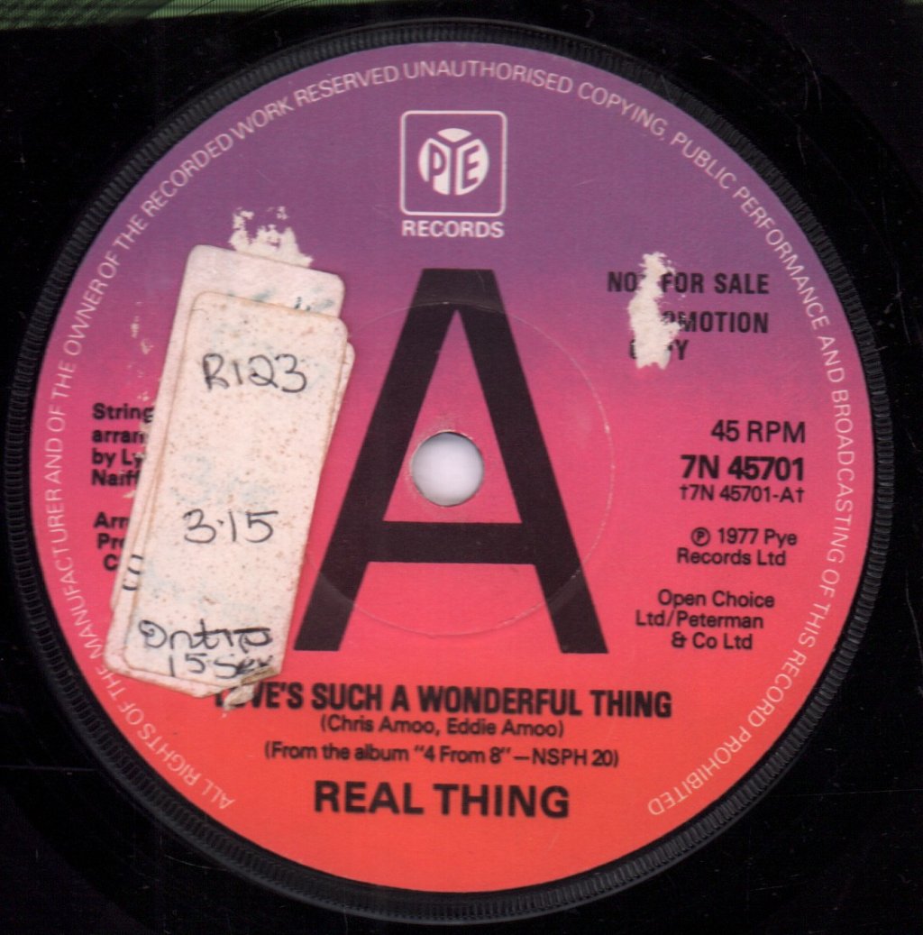 Real Thing - Love's Such A Wonderful Thing - 7 Inch