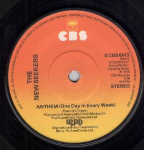 New Seekers - Anthem - 7 Inch