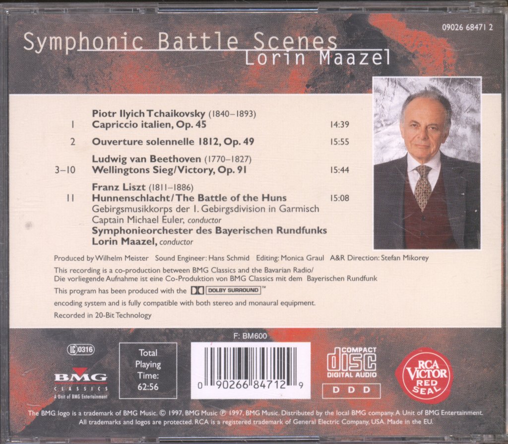 Symphonie-Orchester Des Bayerischen Rundfunks, Lorin Maazel - Symphonic Battle Scenes - Cd