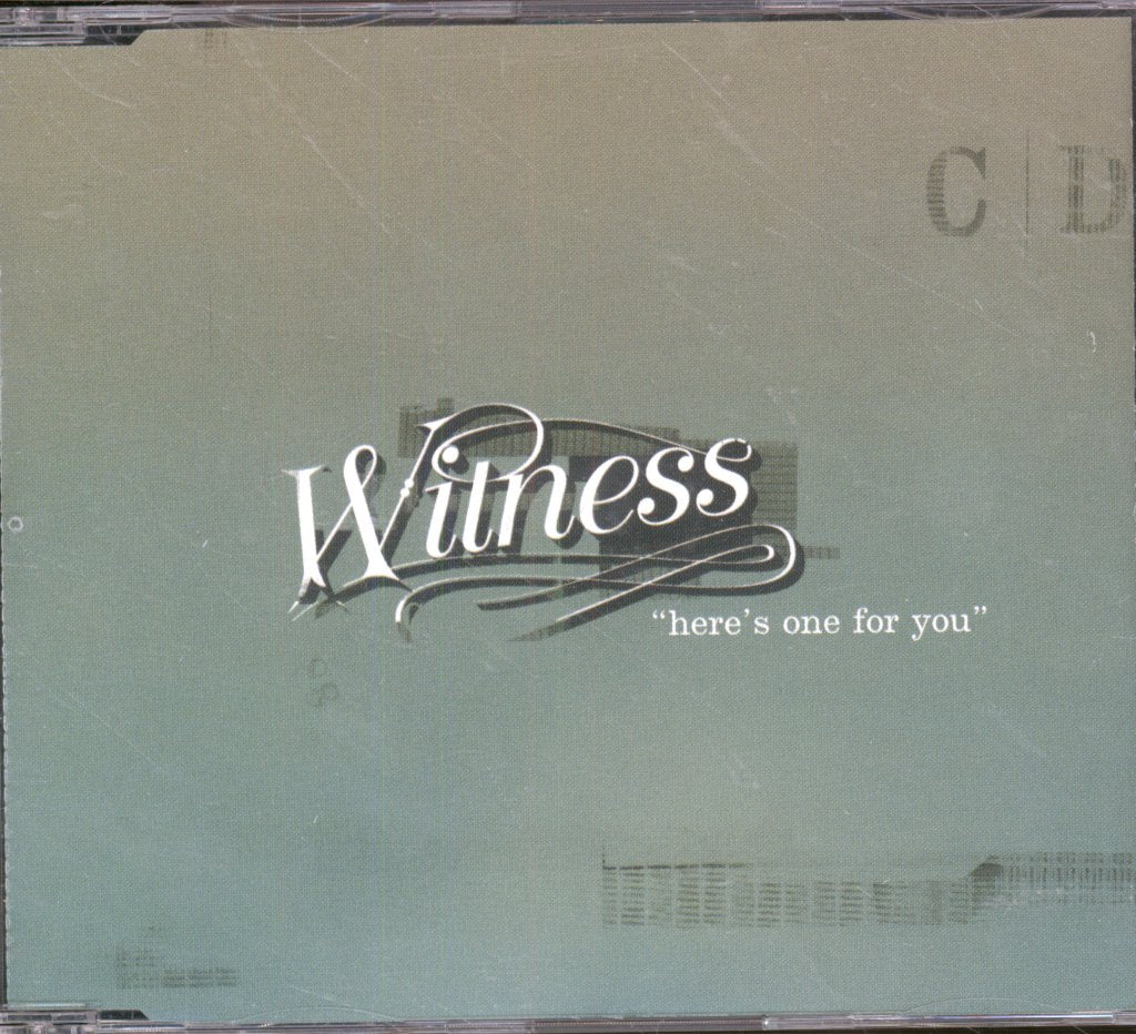 Witness (Wigan Band) - Here's One For You - Cd