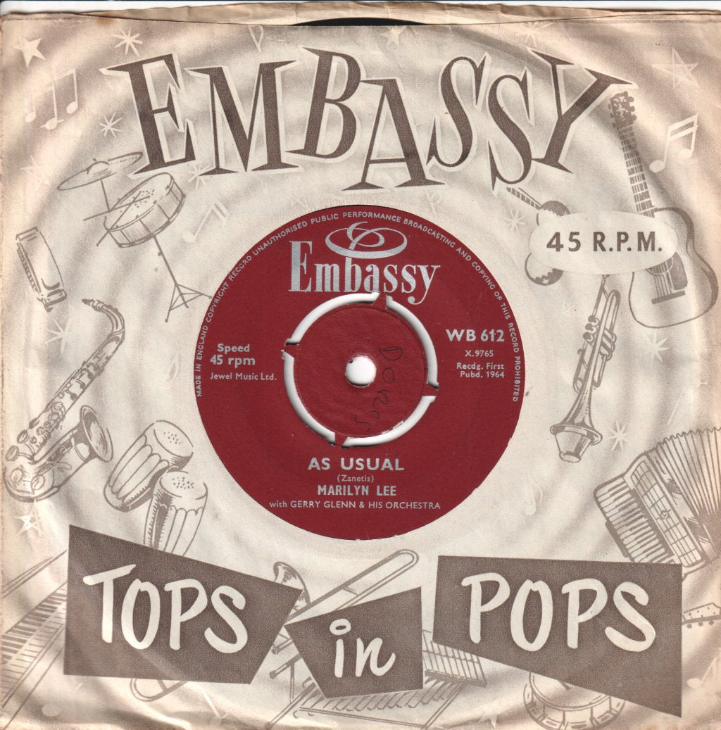 Starlings / Marilyn Lee - Baby I Love You / As  Usual - 7 Inch