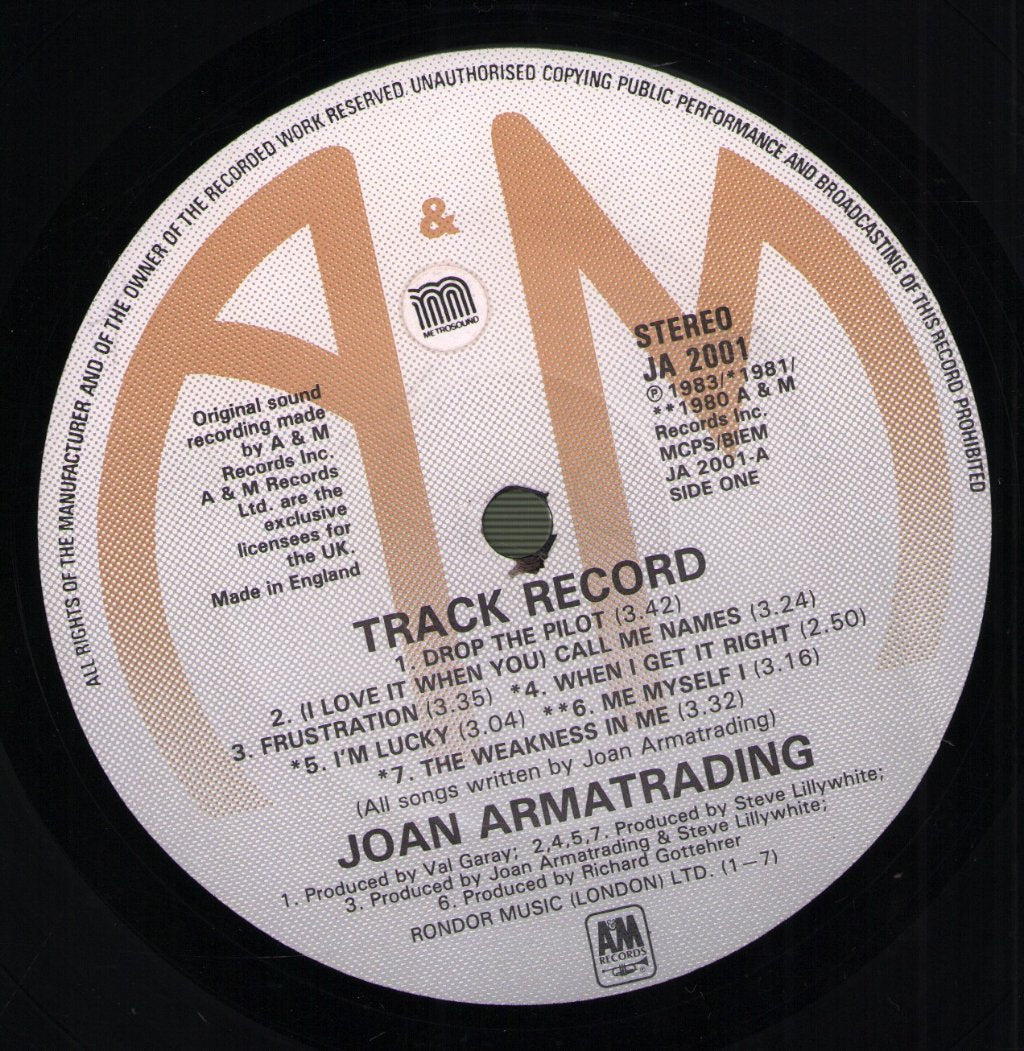 Joan Armatrading - Track Record - Lp