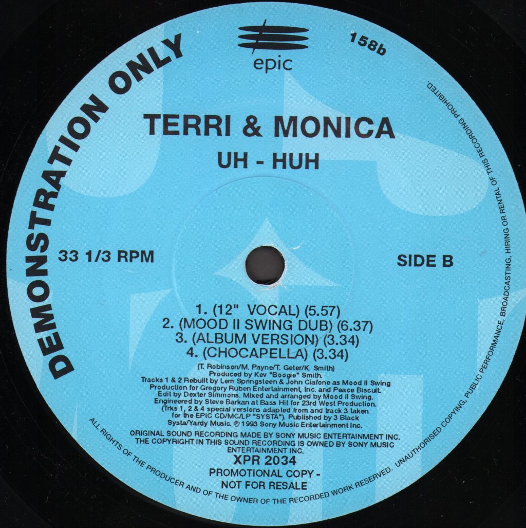 Terri And Monica - Uh Huh - 12 Inch