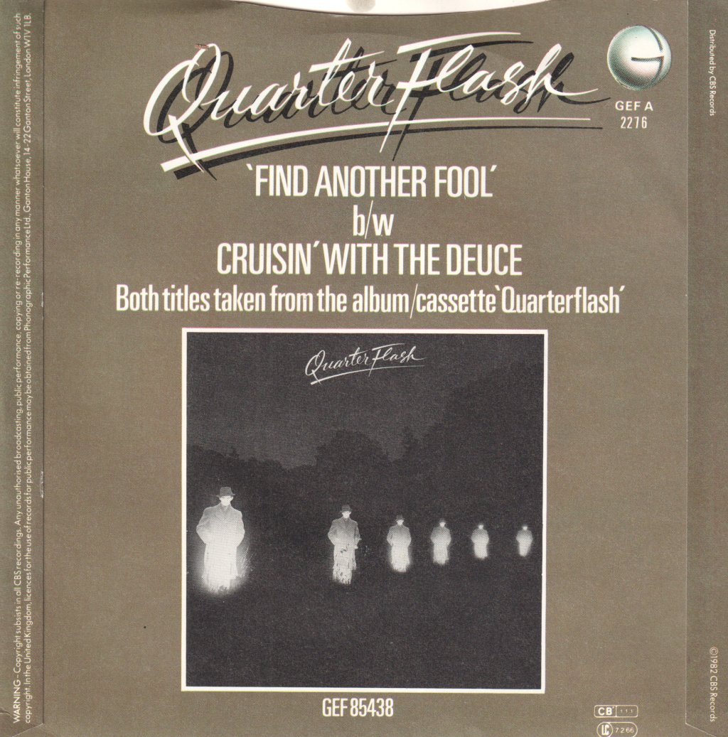 Quarterflash - Find Another Fool - 7 Inch