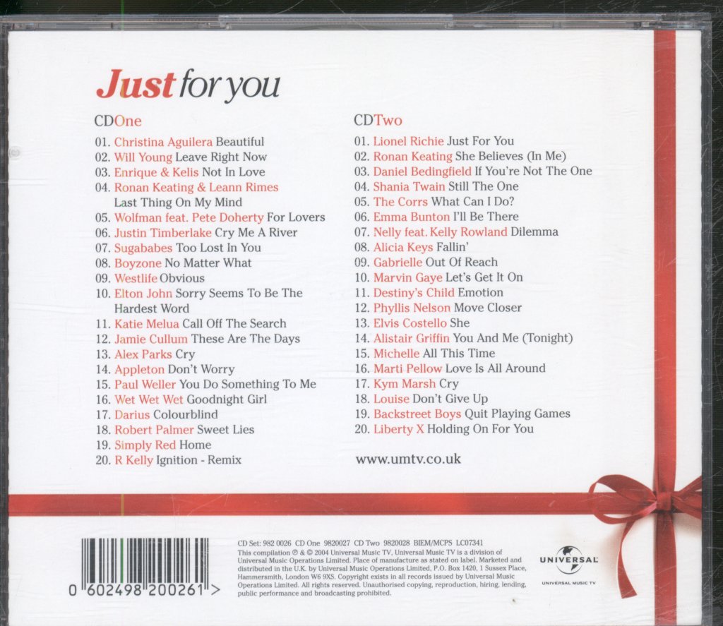 Various Artists - Just For You - Double Cd