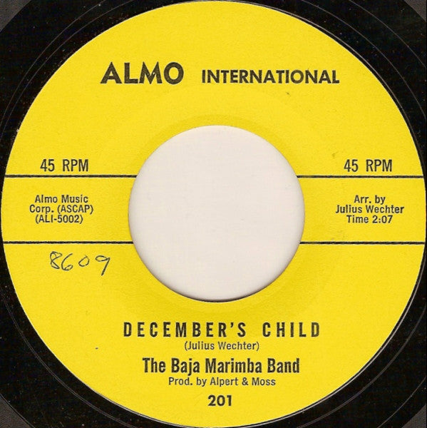 Baja Marimba Band - Comin' In The Back Door - 7 Inch