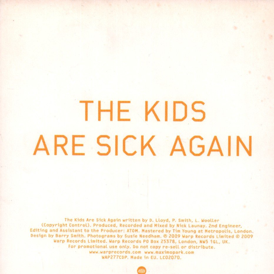 Maximo Park - Kids Are Sick Again - Cd