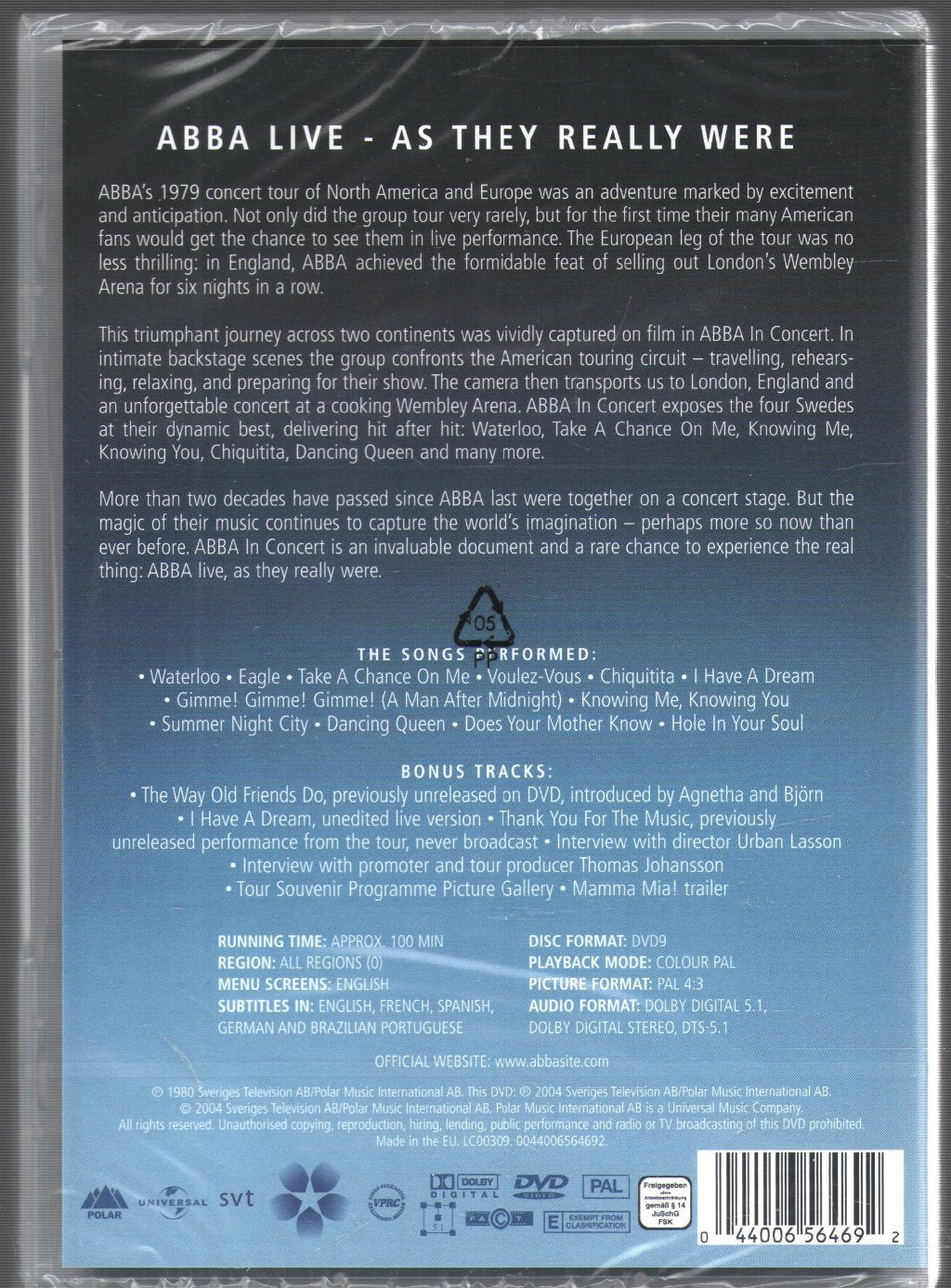 ABBA - In Concert - Dvd