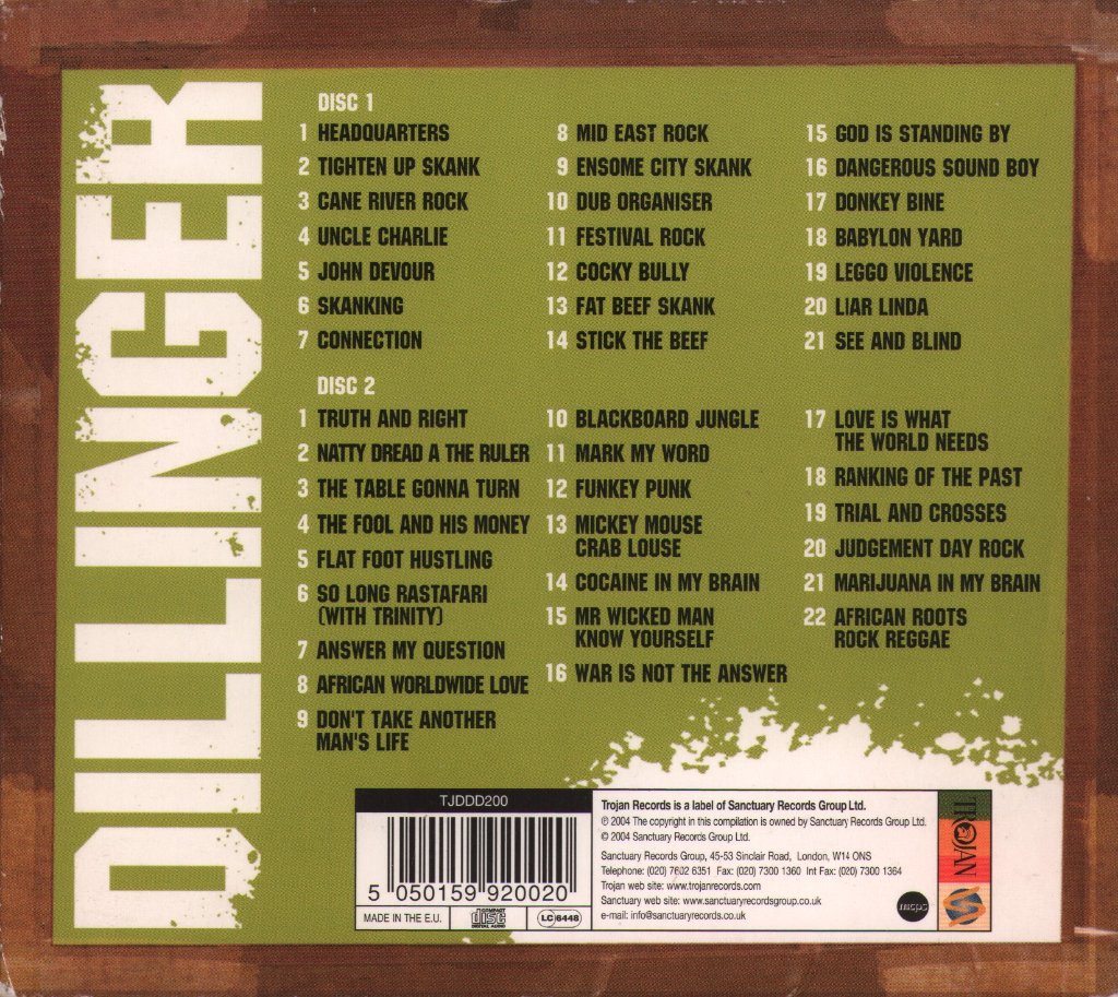 Dillinger - Cocaine In My Brain (The Anthology) - Double Cd