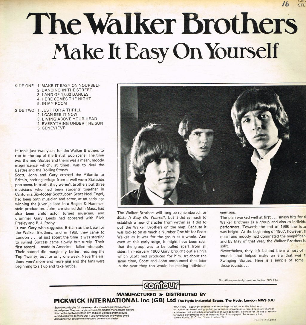 Walker Brothers - Make It Easy On Yourself - Lp