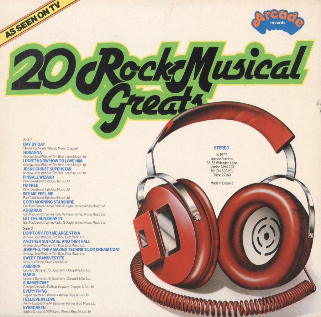 20 Rock Musical Greats - 20 Rock Musical Greats - Lp