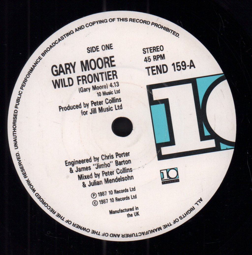 Gary Moore - Wild Frontier - Double 7 Inch