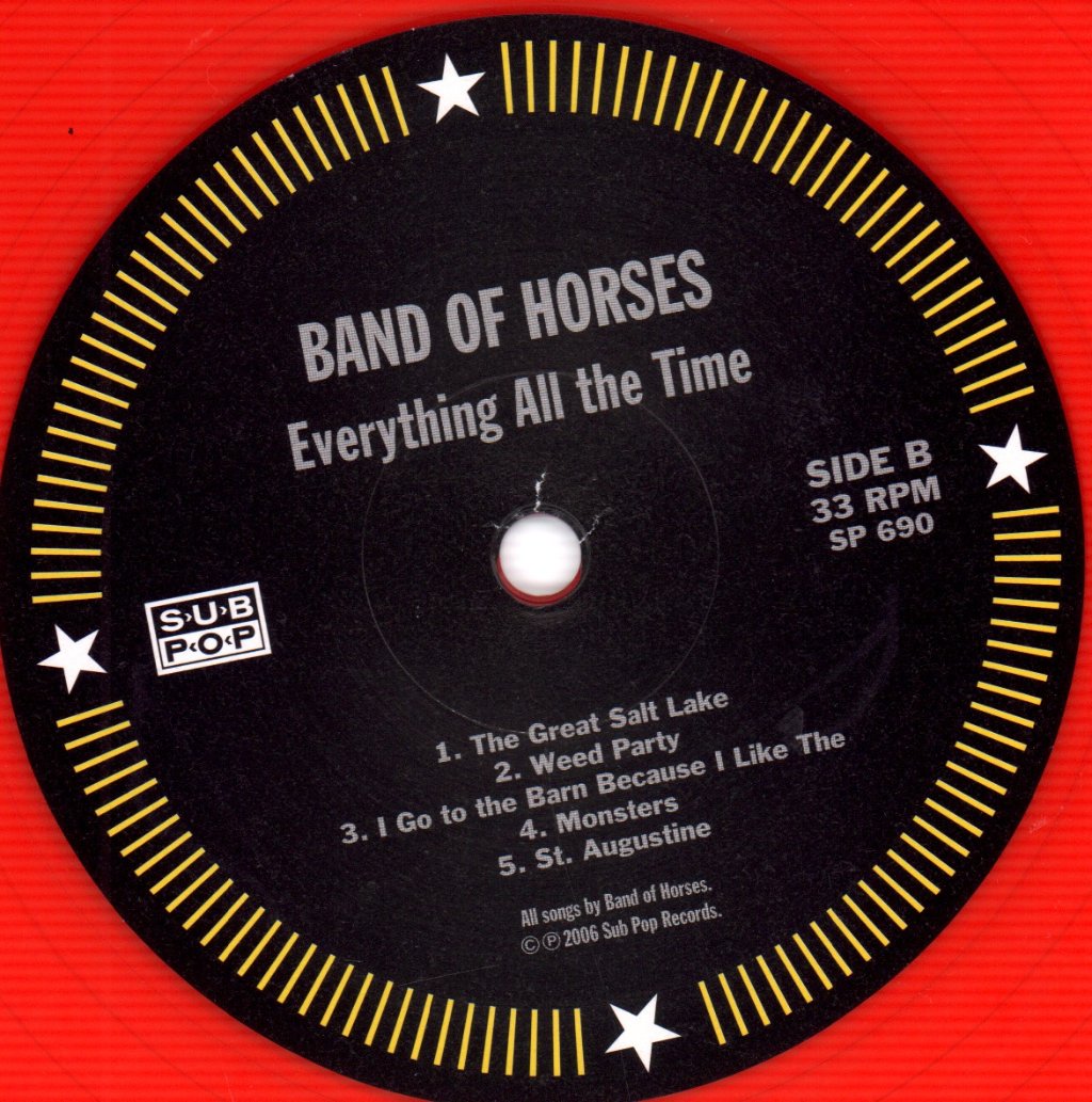 Band Of Horses - Everything All The Time - Lp