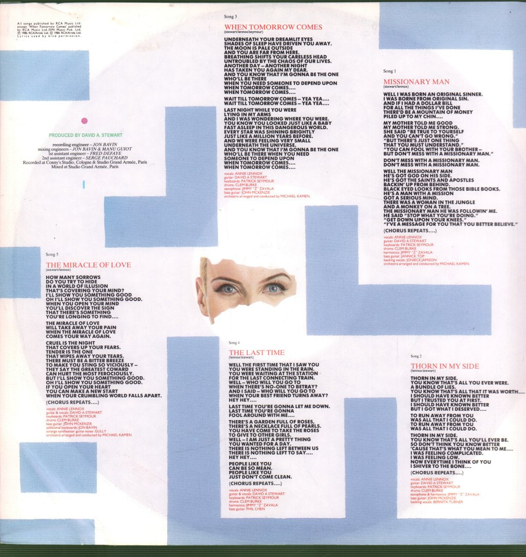 Eurythmics - Revenge - Lp
