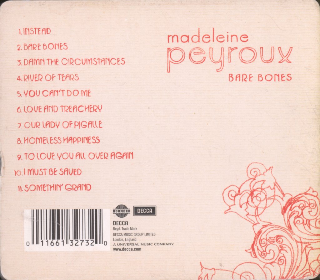 Madeleine Peyroux - Bare Bones - Cd