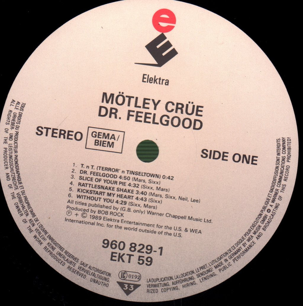 Motley Crue - Dr. Feelgood - Lp